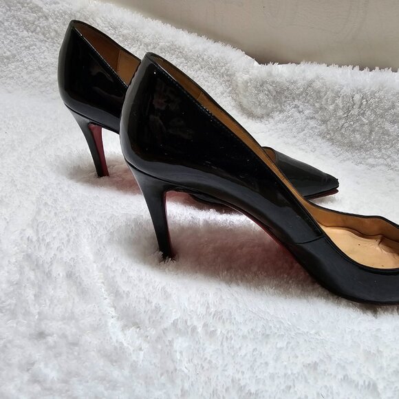 Christian Louboutin Pointed Toe Patent Le Women Pumps Size 37.5 Pre-owned - Picture 4 of 8